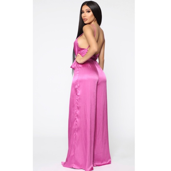 Fashion Nova Feeling Spectacular Satin Jumpsuit! - Picture 3 of 16